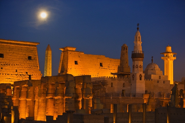 Luxor Temple at Night